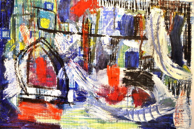 Chagall Mixta sobre cartón 30x45cm