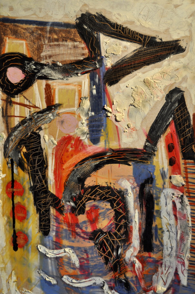 El hábito Óleo sobre tabla 30x50cm