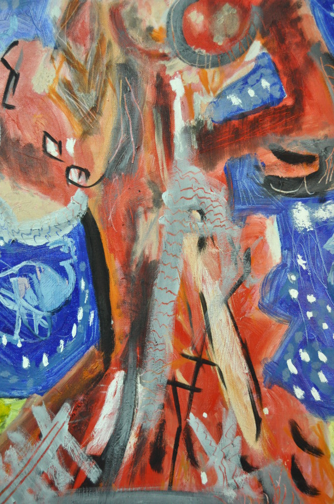 Folclórica Chagall Mixta sobre tela 50x60cm