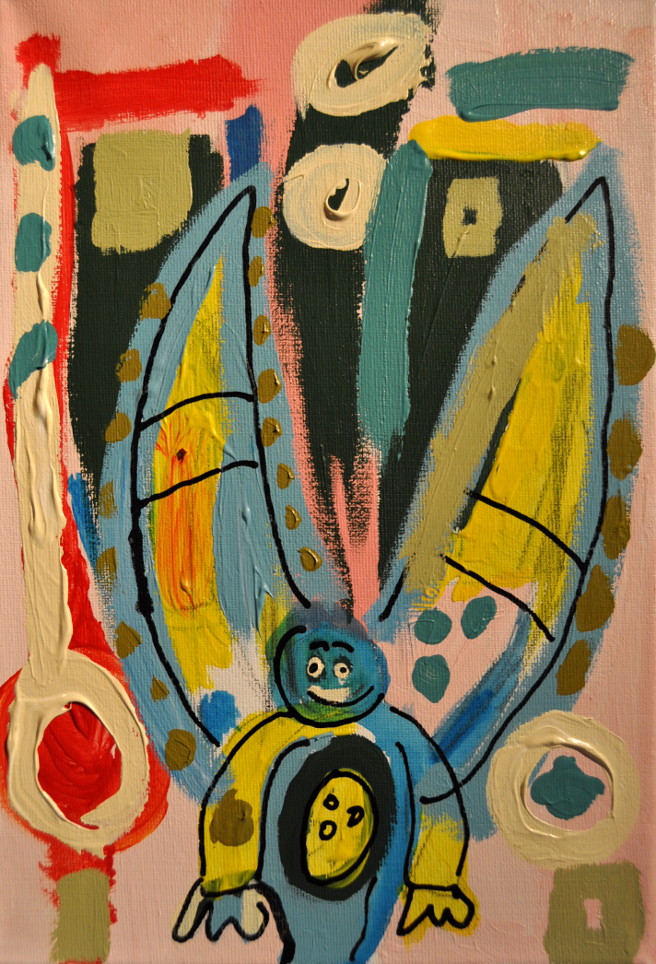 katafluyense macho Acrílico sobre tela 20x30cm