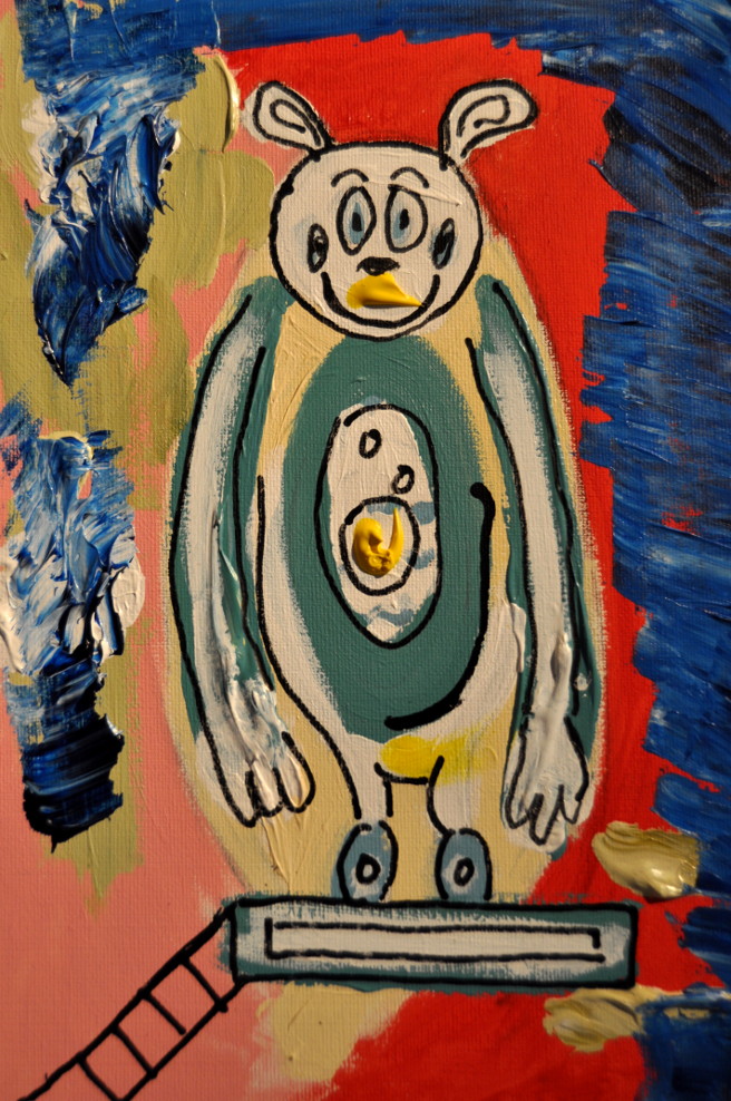 katafluyense hembra Acrílico sobre tela 20x30cm