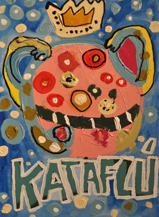 Kataflú Acrílico sobre tela 20x30cm