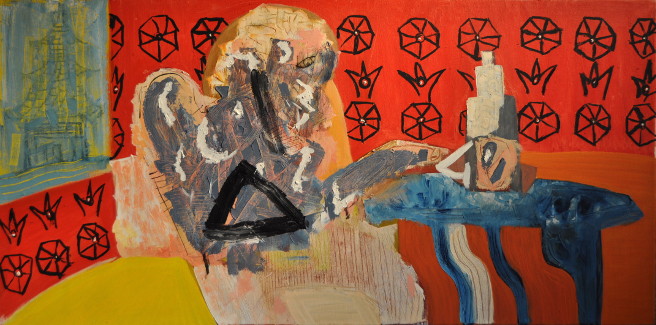 La bebida Óleo sobre tela 50x100cm