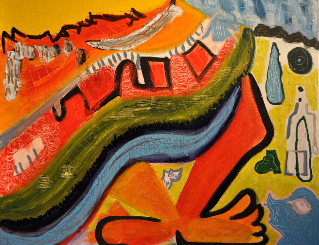 La falda Óleo sobre tela 50x60cm