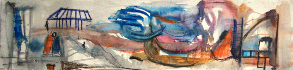 Les pasa algo Mixta sobre tela 90x20cm