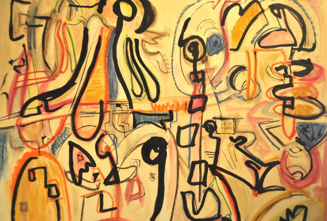 Medusas Mixta sobre papel 50x60cm