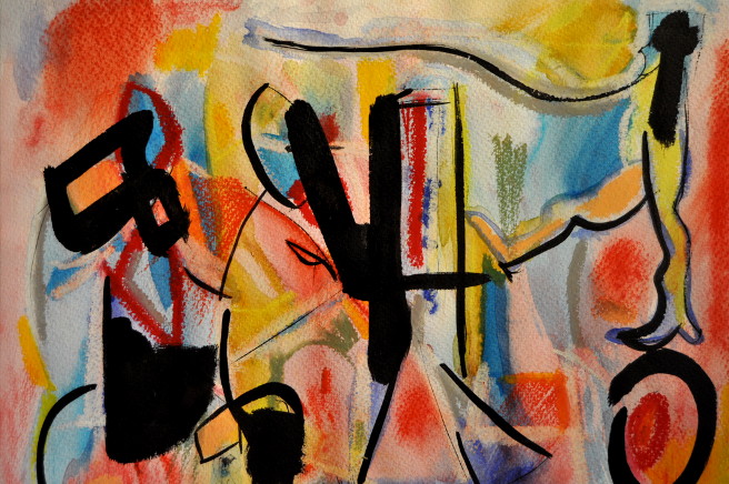 Monociclo Tinta sobre papel 40x50cm