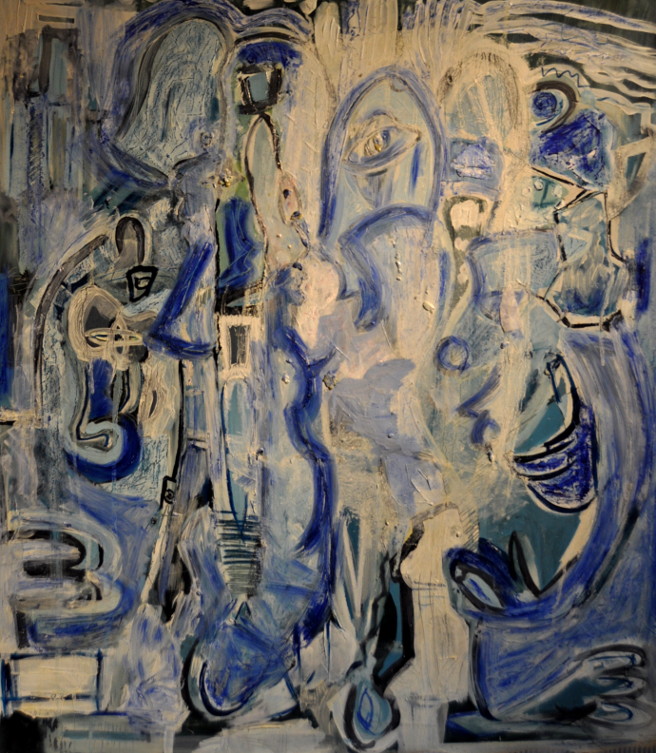 Plañideras Óleo sobre tabla 70x80cm