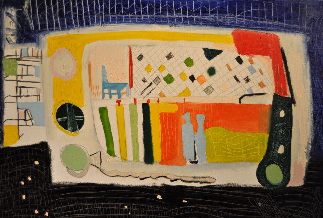 La radio Óleo sobre tela 50x60cm