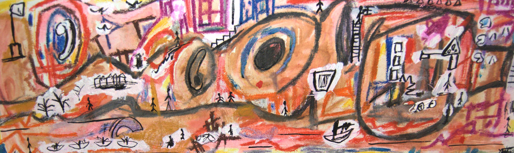 Sequía Mixta sobre tela 80x20cm