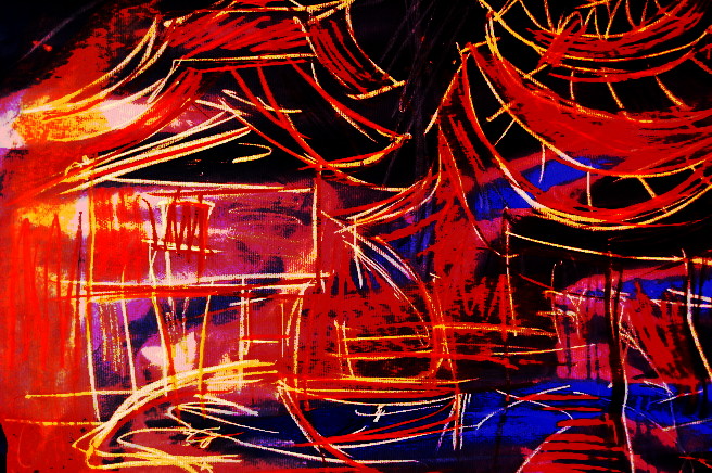 Mixta sobre papel kraft en soporte digital con filtro