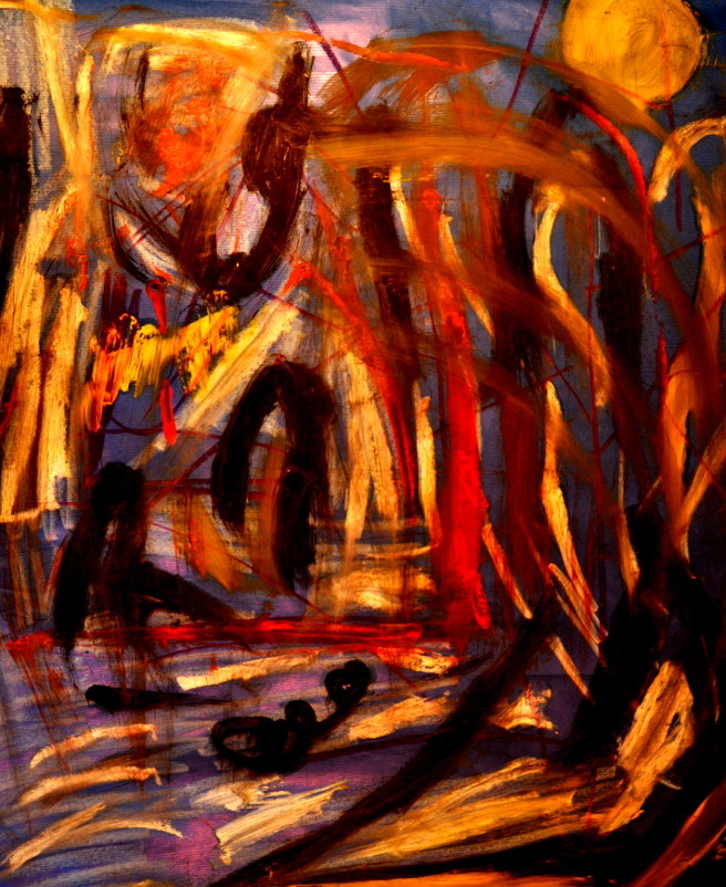 Mixta sobre papel kraft en soporte digital con filtro