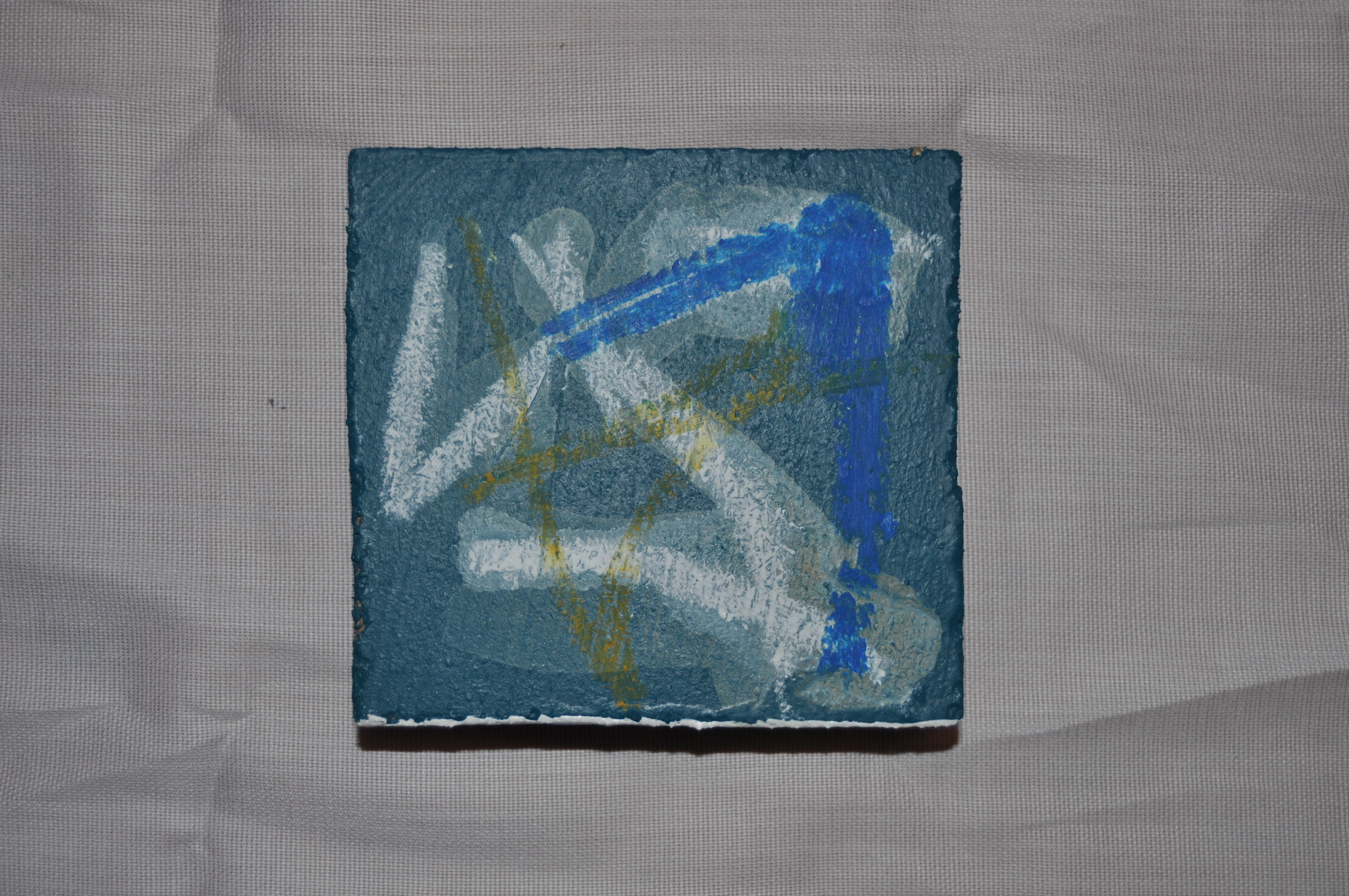 1Biz.original Cera sobre madera 8x8cm