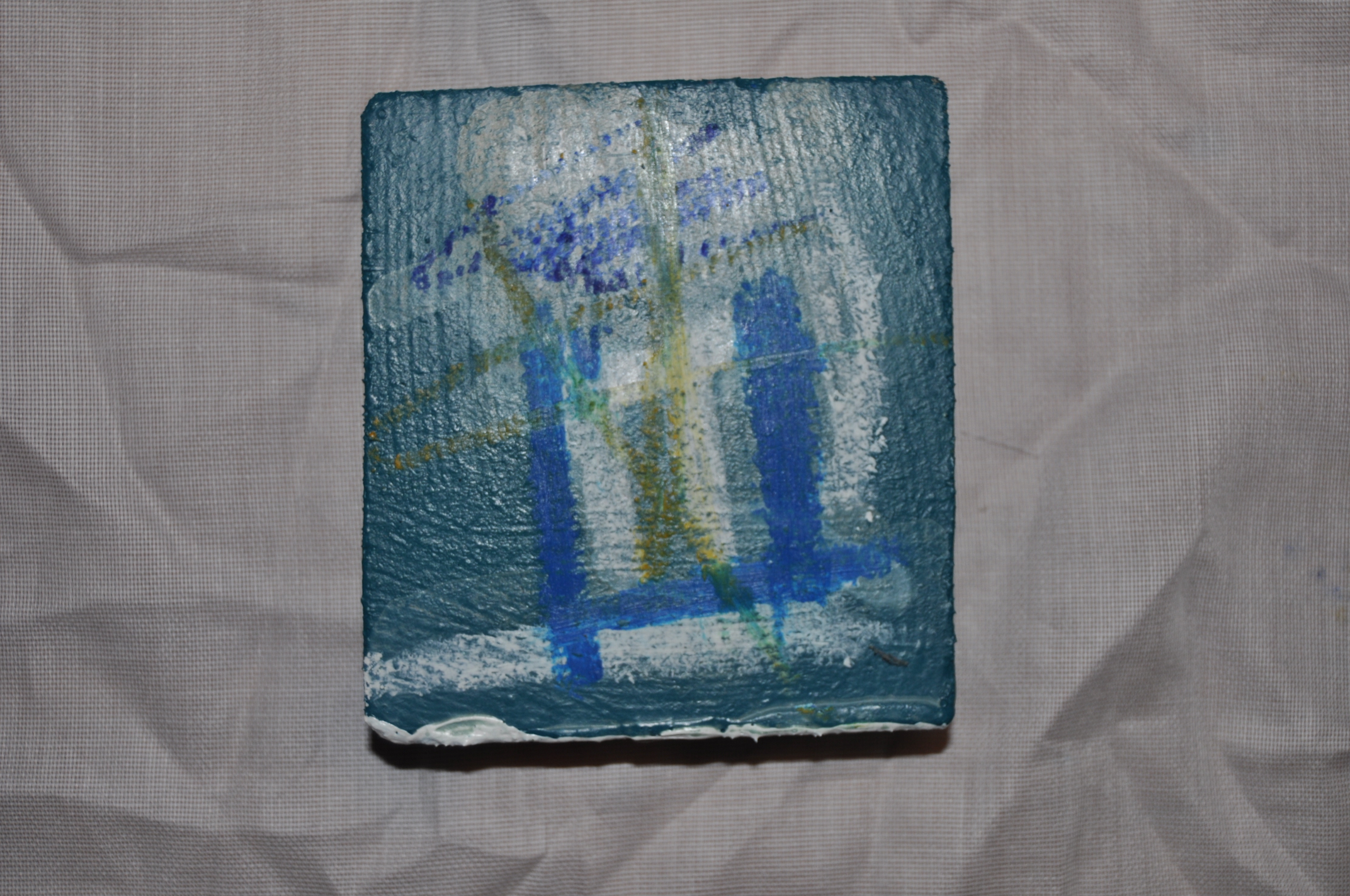 2Biz.original Cera sobre madera 8x8cm