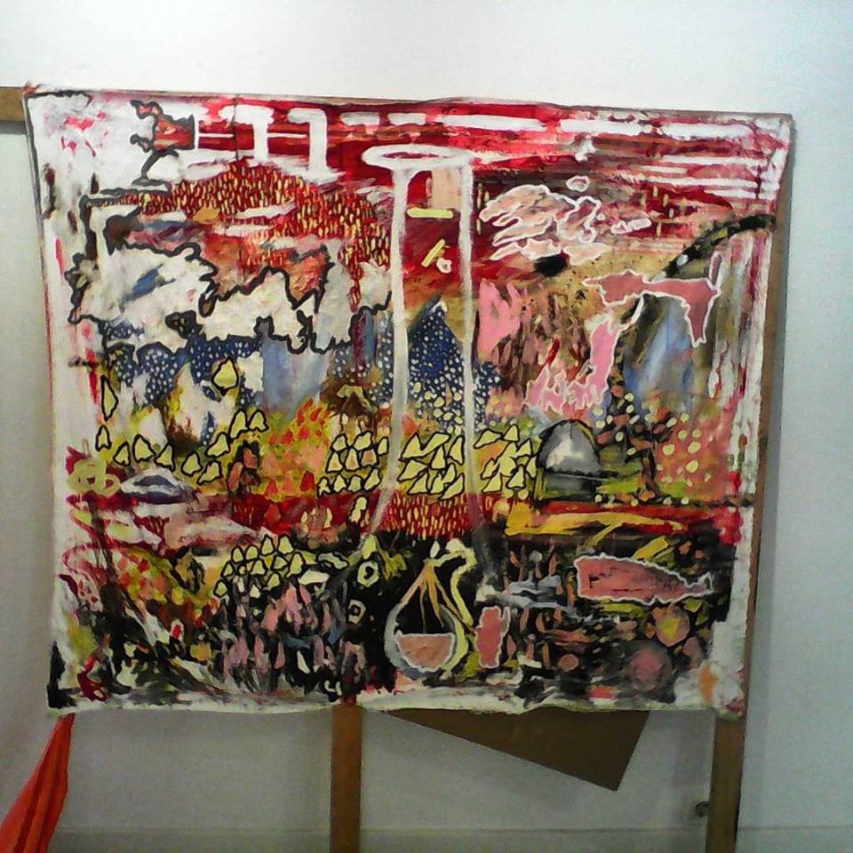 Inferno. Óleo sobre tela, 160x170cm.