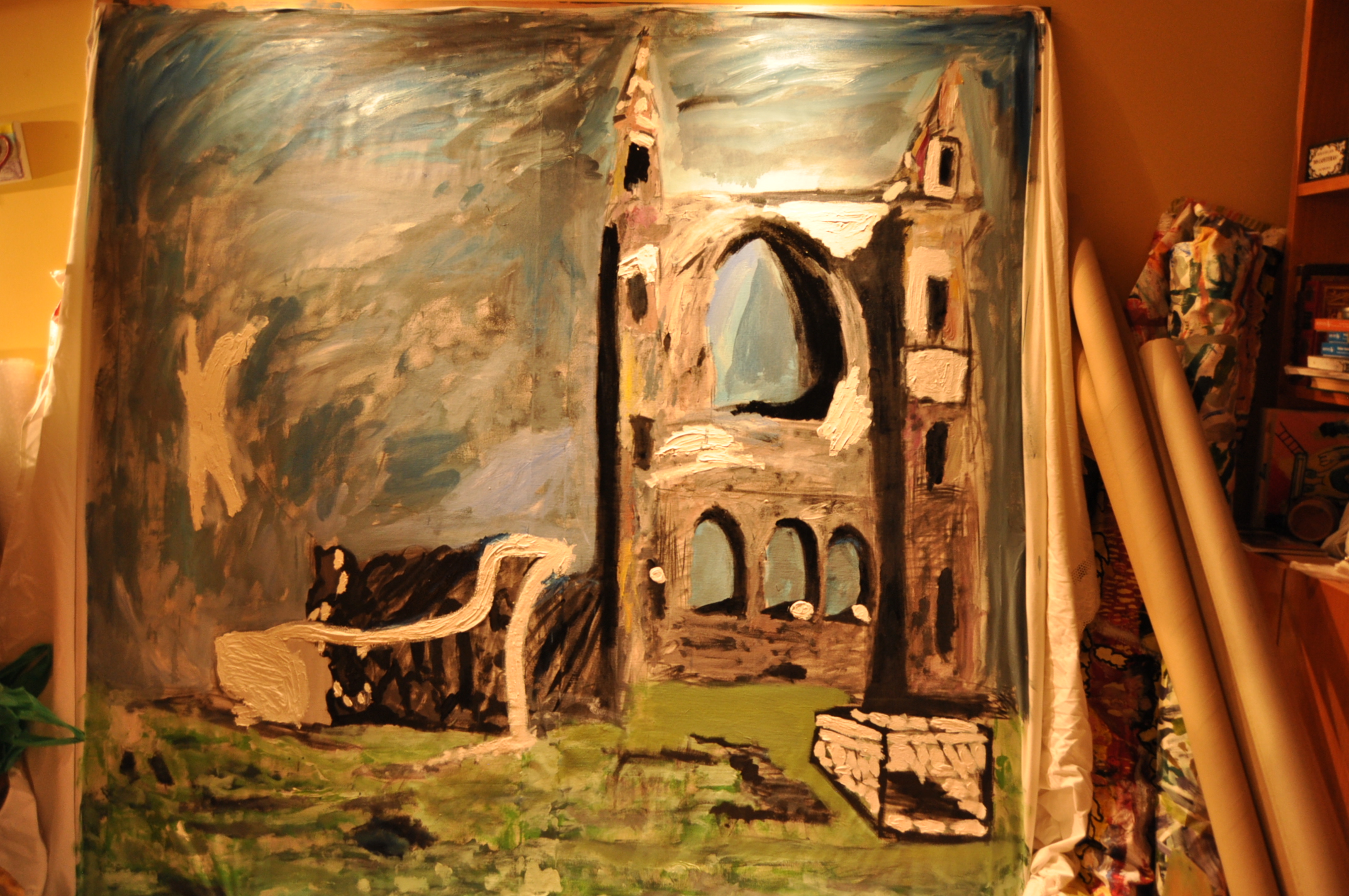 Escocia, Óleo sobre tela, 160x190cm.