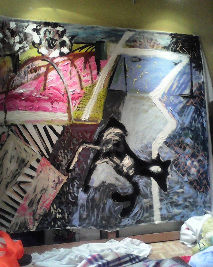 La cabra, Óleo sobre tela. 170x190cm.