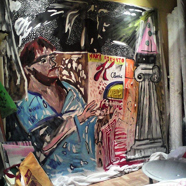 Sene-K. Óleo sobre tela, 170x190cm.